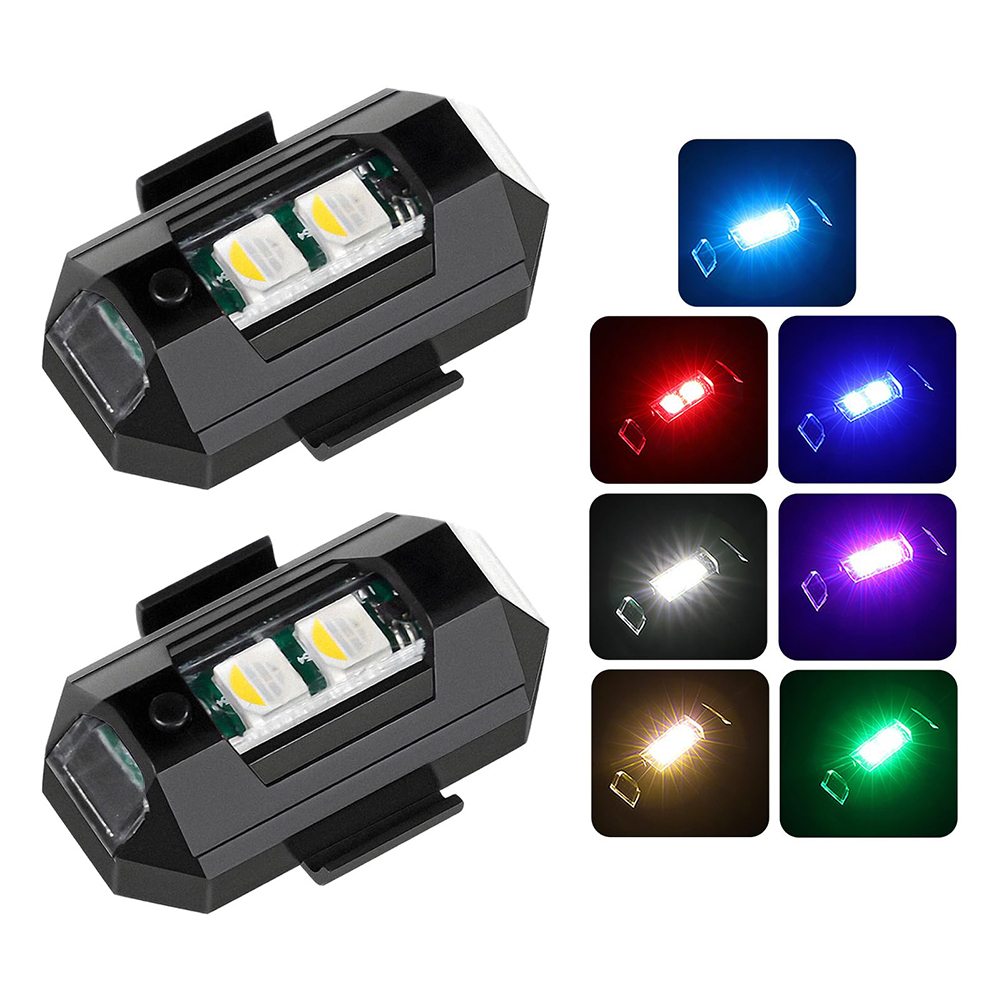 Drone Led Light - 2PCS 미니 LED 스트로브 조명 장식,