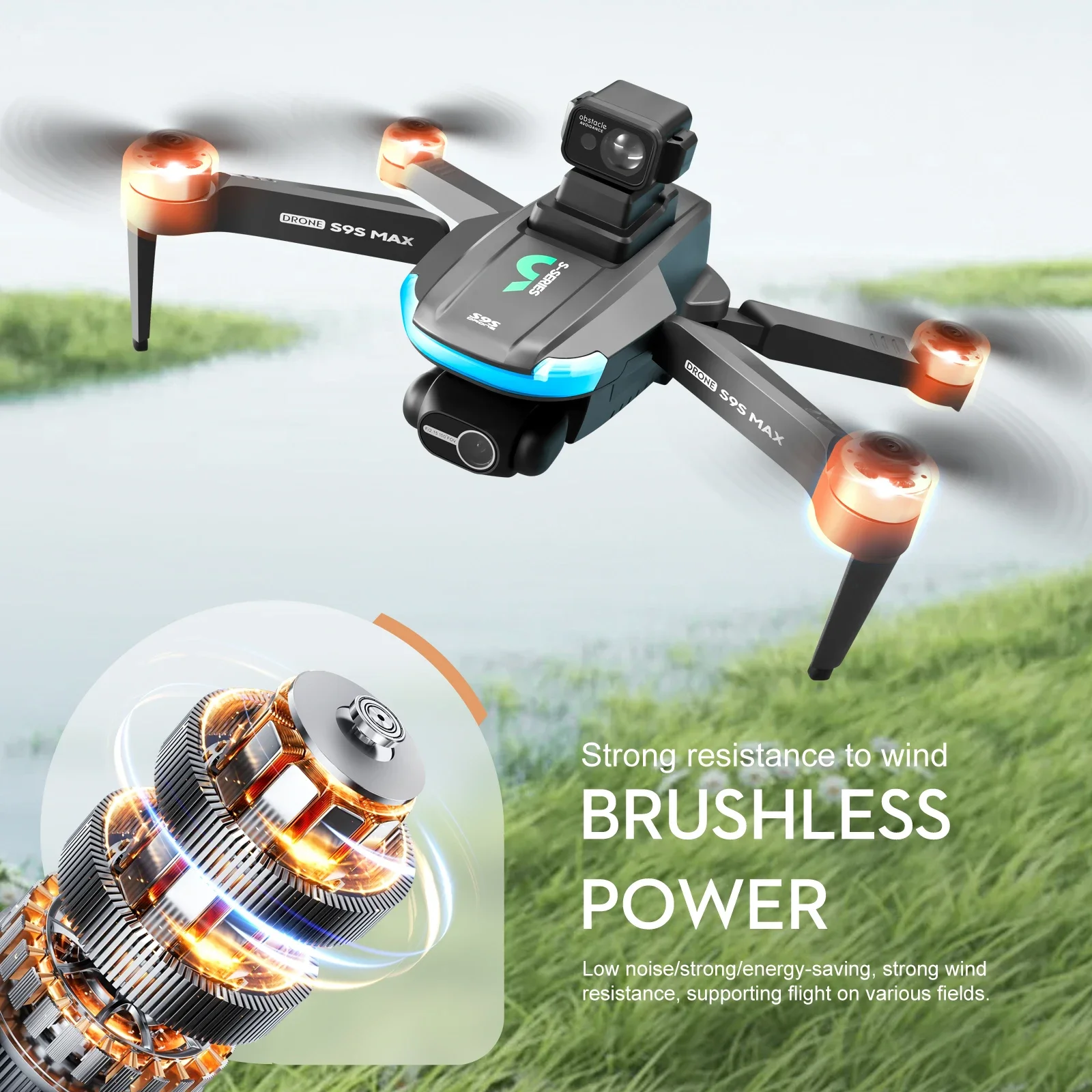 새로운 S9S MAX 미니 드론 4K 2축 PTZ HD - Drone Gps Module 리뷰 및 가격