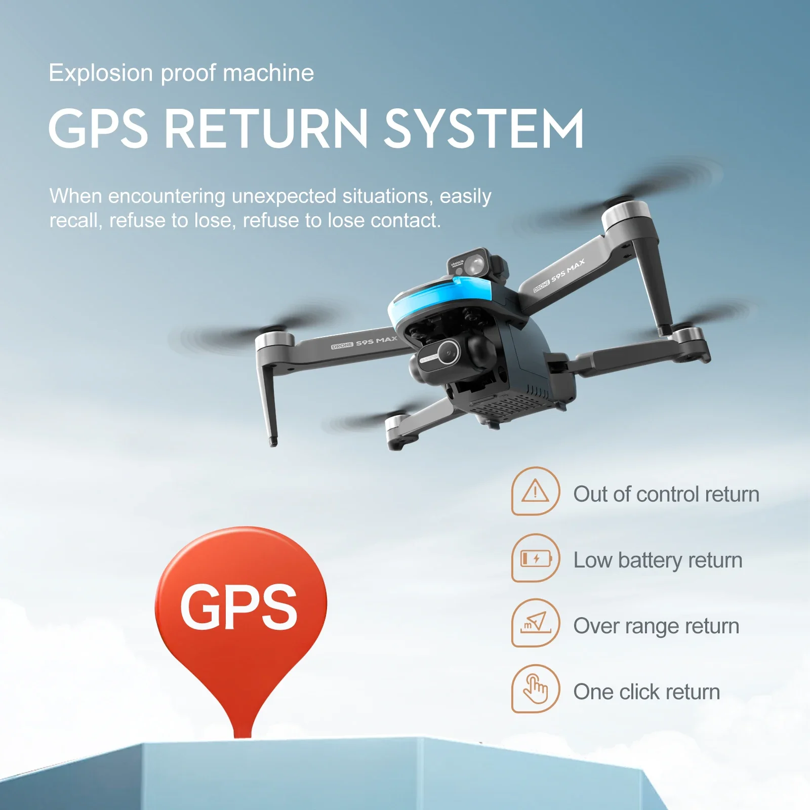 새로운 S9S MAX 미니 드론 4K 2축 PTZ HD - Drone Gps Module 리뷰 및 가격